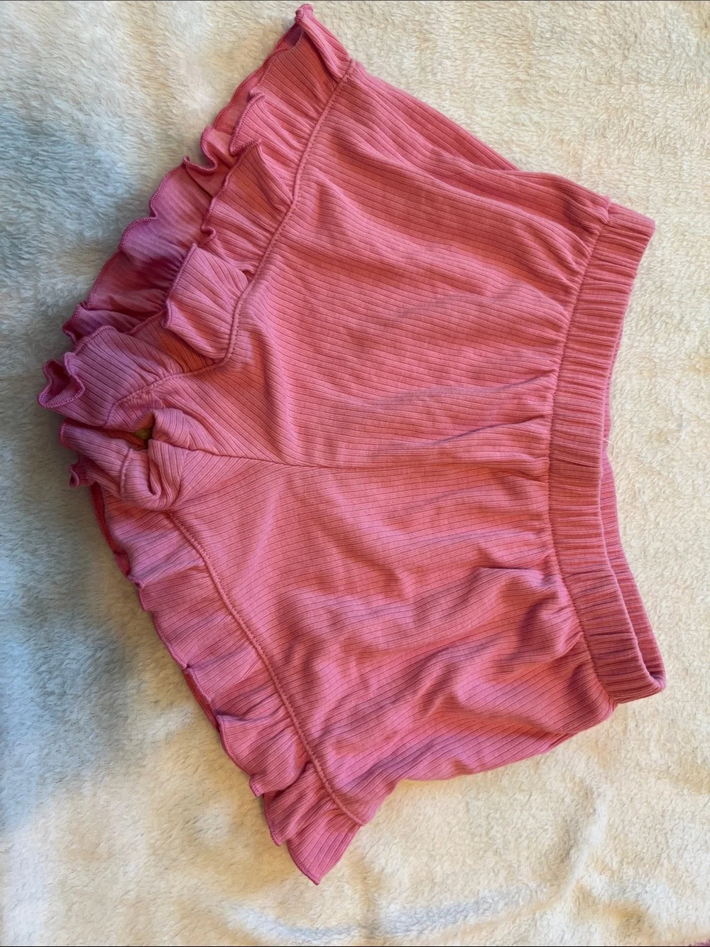 NEVER WORN! Pink Ruffle Shorts